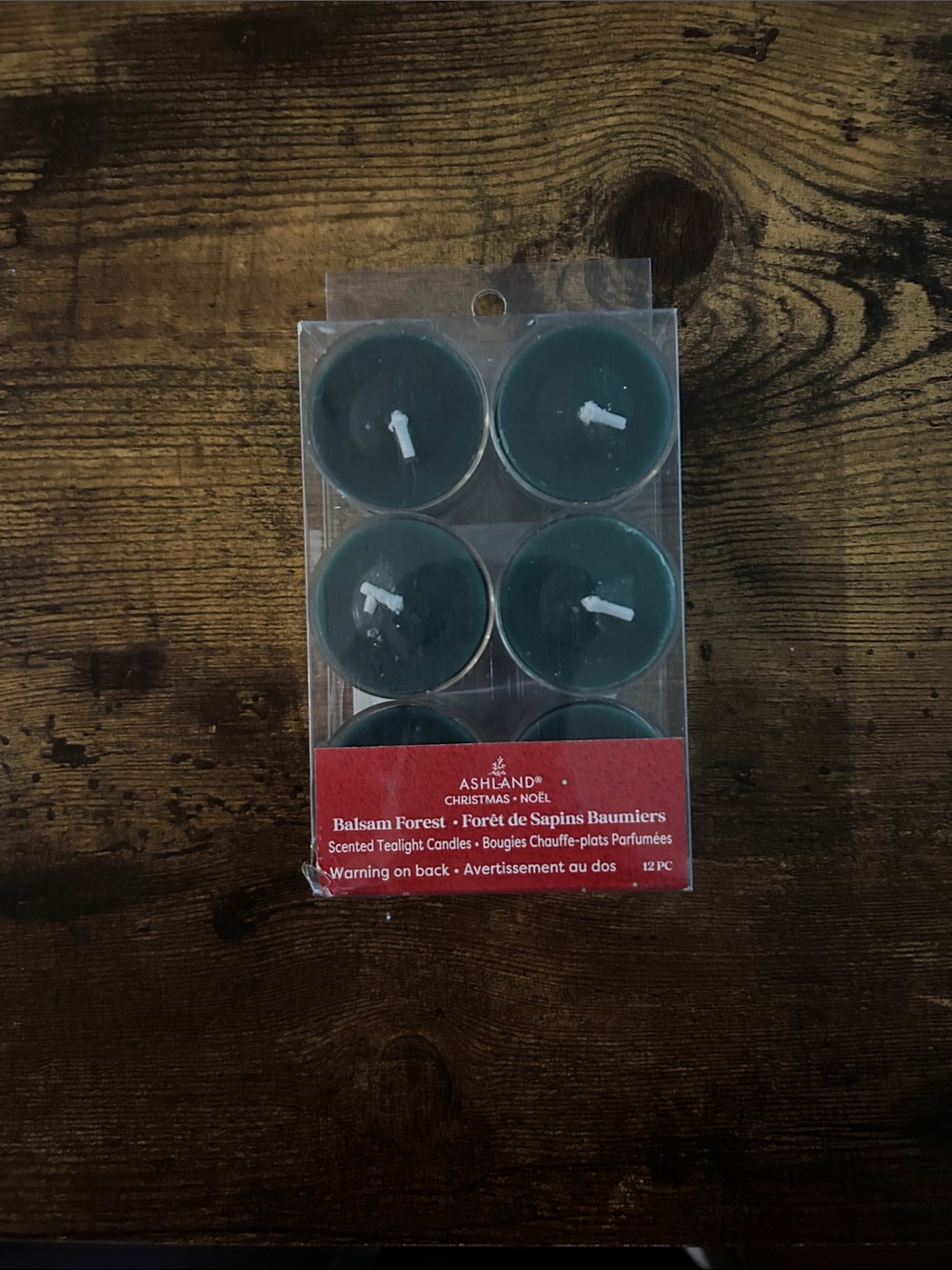 Ashland Balsam Forest Scented Tealight Candles - Green (12-Pack)